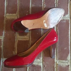 Eye-catching Cole Haan Red Patent Leather Heels